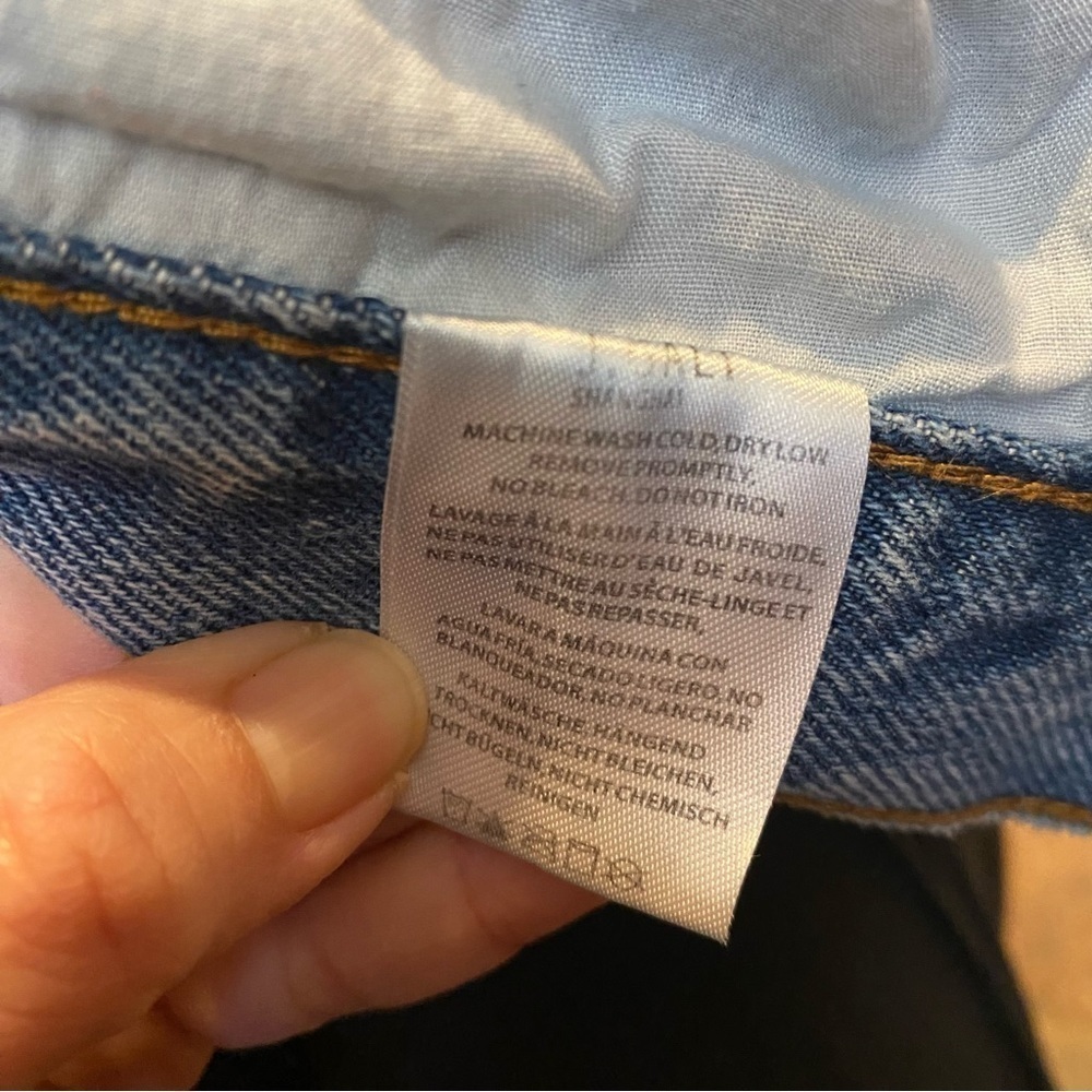 J. GALT Brandy Melville Light Blue Cargo Wide Leg Baggy Jeans Size Small - Picture 9 of 9